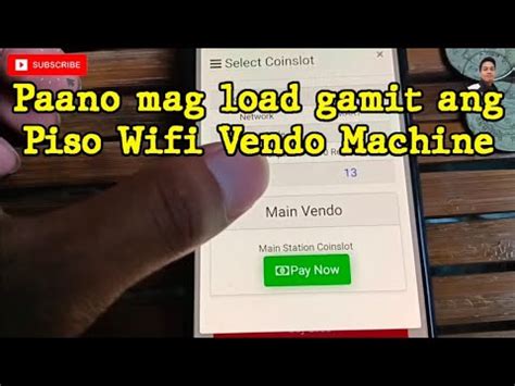 Paano mag load gamit ang Piso Wifi Vendo Machine .